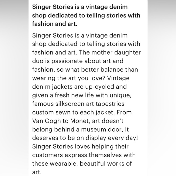 One-Of-Kind Upcycled Van Gogh Denim Jacket - Picture 6 of 10